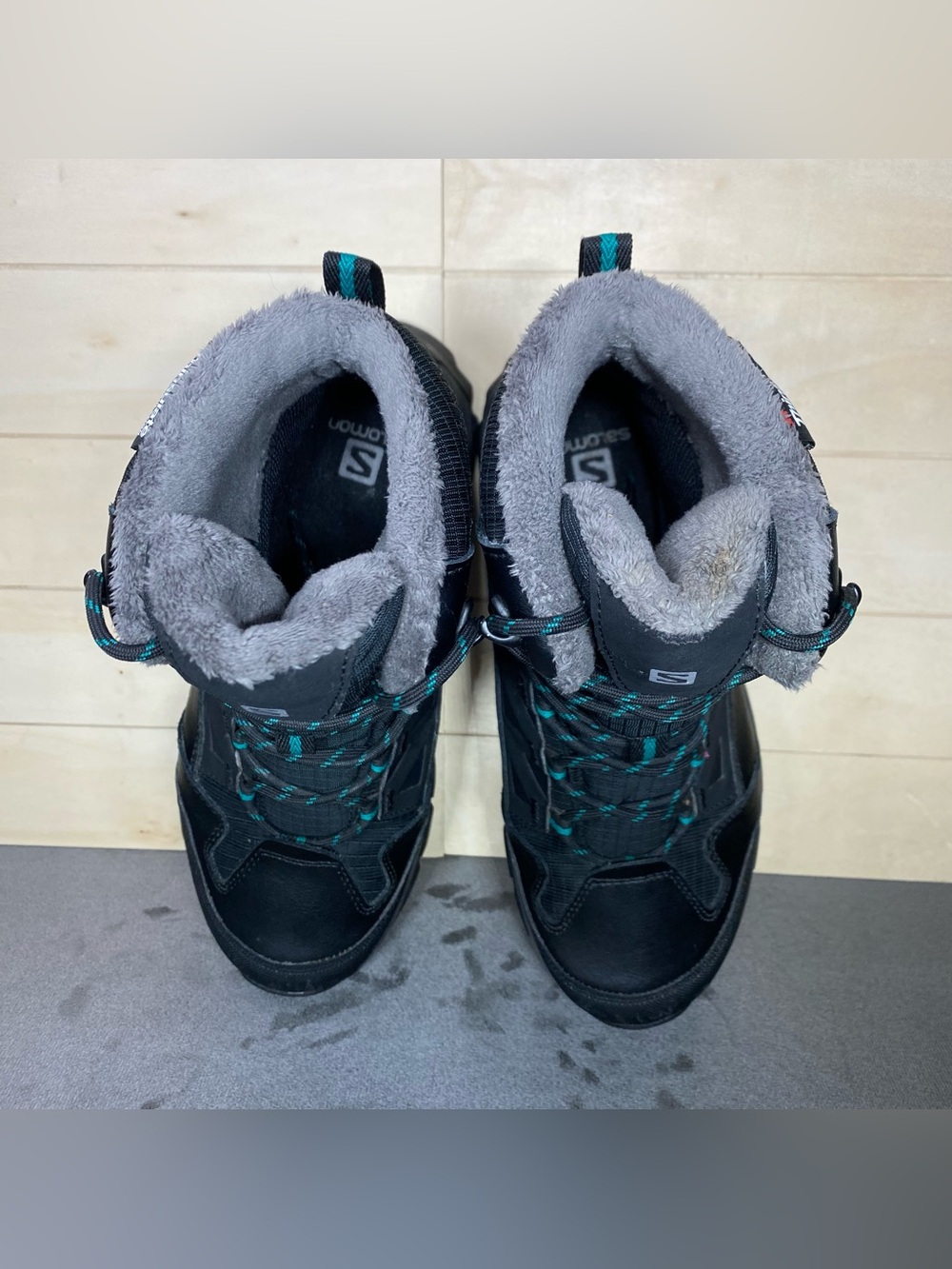 Salomon Chaoten TS CSWP Hiking Boots Black Women's Size 8 Shoes Waterproof - Picture 8 of 10